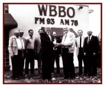 Front center left to right Rev. Wade Huntley and Mr Don Trapp, Back row left to right Aulton Cole, Charles Robbins, Keith Fain, Doyle Henson, Bill Huntley, Donnie Hodge, David Robbins, Leroy Gowan.